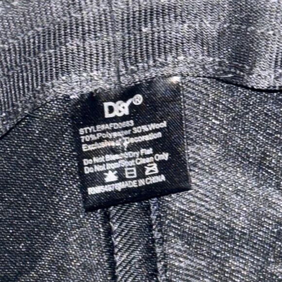 D&Y Gray Wool Blend Fedora Hat Buckle Band Style AFD0683 Men’s Women’s Unisex - Picture 7 of 7